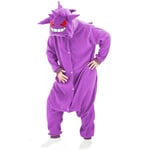 Onesie Squirtle Cosplay Costume Pajamas Christmas One-piece Kigurumi Full Body Pijama Anime Sleepwear New Year Gift High Quality -a Gengar onesie Gengar onesie M