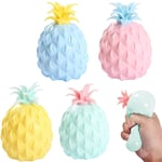 CXVXC Stress Ball Fidget Toy for adults Decompression Fruit Toys Dimple Balls Squeeze Ball Pineapple-Shaped Hand Wrist Squeeze Toy fruit stress ball small balls for kids Children Adults