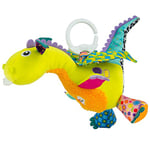 LAMAZE Flip Flap Dragon, Clip on Pram and Pushchair Newborn Baby Toy, Sensory Toy for Babies Boys and Girls from 0 to 6 Months