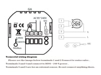 chauffe-eau WiFi intelligent,chauffage électrique de l'eau,chaudière,Thermostat de sol,contrôleur de température Programmable tactile - Type 5A Water Heating-220V