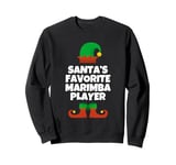 Santas Favorite Marimba Player Hat Christmas Funny Pj Sweatshirt