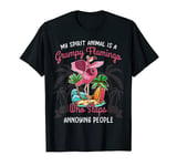 My Spirit Animal is A Grumpy Flamingo T-shirt Funny Angry T-Shirt