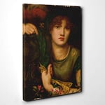 Big Box Art Dante Gabriel Rossetti My Lady Greensleeves Canvas Wall Art Print Ready to Hang Picture, 30 x 20 Inch (76 x 50 cm), Multi-Coloured