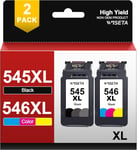 545 Xl 546 Xl Cartouche D'Encre De Rechange Pour Canon 545 546 Pg-545Xl Cl-546Xl Pour Pixma Mx495 Tr4550 Ts3150 Tr4551 Mg3050 Mg2555S Mg2550S Mg2950 Mx490 2Ip 850 (1 Noir, 1 Couleur)