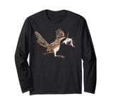 Roadrunner Mouse Road Runner Bird Hunting Predator Art Mice Long Sleeve T-Shirt