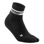 CEP 80's Compression Mid Cut Sock Svart / Grå - Handla nu på Loparshop.se!