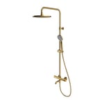 Omnires Y1234ALGL Y Système de Baignoire thermostatique en saillie, Gold