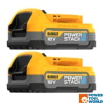 DeWalt DCBP034-XJ 18v XR Compact Powerstack Battery Twin Pack