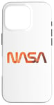 Coque pour iPhone 16 Pro Logo rétro de la NASA Mars Worm Patch Space Exploration Graphic