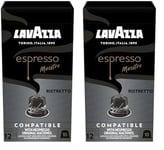 Lavazza, Espresso Maestro Ristretto, Nespresso Compatible Aluminium Capsules, Zero CO2 Impact, 2 Pack of 10 Capsules