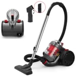 Bagless Cylinder Vacuum Cleaner Hoover Compact Lightweight Powerful Cyclonic Vac