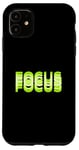 Coque pour iPhone 11 Green Focus Green Graphic