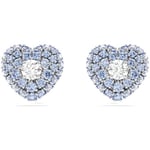 Boucles oreilles Swarovski  Boucles d'oreilles  Hyperbola coeur bleu