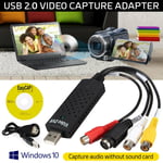 Usb 2.0 Vhs Tape To Pc Dvd Converter Video & Audio Capture Card/adapter