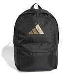 adidas Unisex CLASSIC 3BARS BACKPACK, black/gold met., One Size