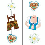 Pendant decoration 75 cm "Costumes for the Oktoberfestival"