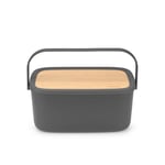 Brabantia Dark Grey Nic Bread Bin