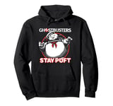 Ghostbusters Iconic Cute Stay Puft Round Big Chest Frame Pullover Hoodie