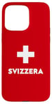 iPhone 15 Pro Max Switzerland Flag Suisse Swiss Schweiz White Red Case