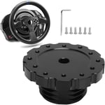 Moyeu de Volant de Voiture, Adaptateur de Volant Noir Remplacement Précis pour Volant Thrustmaster T300 T500 pcd 73mm - Rosvola