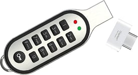 Clé Chiffrée Avec Clé Usb 16 Go. Encrypté Par Matériel Aes256. Clavier Intégré Avec Mot De Passe Par Broche. Cryptodisk. Entrepr Espagnole Avec Support Personnel, Argent Métallisé[Q992]