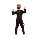 Miraculous Lady Bug Childrens/Kids Cat Noir Costume - M