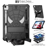 För ipad Air 4th /Air 5th Gen 10,9 tum Case A2316 A2588 Cover för barn Silikon +PC case för iPad Pro 11 +axelrem Air4th 5th Gen Pro11 black and black