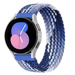 EMIOBAND Tressé Solo Loop Bracelet 22mm Compatible pour Samsung Galaxy Watch 3 45mm/Galaxy Watch 46mm/Gear S3, Compatible pour Huawei Watch GT2 Pro/GT2e/GT 46mm Bracelet Sport