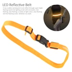 Polyester LED Reflective Belt Waistband Luminous Warning Light Safety For Ou REL