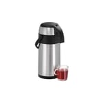 Pot Thermos avec Pompe 3L - Argent / Inox