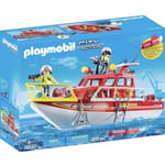 Playmobil City Action Bateau de sauvetage et pompiers 70147 + moteur submersible