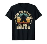 Board Games Funny Game Night Men Women I Read The Rules T-Shirt