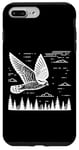 Coque pour iPhone 7 Plus/8 Plus Line Art Oiseau et ornithologue Common Nighthawk