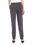 Briggs New York Women's Briggs Pull on Dress Pant Regular Short Length, Heather Grey, 10