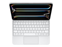 Apple Magic Keyboard - Tangentbord Och Foliefodral - Med Pekdyna - Bakgrundsbelyst - Apple Smart Connector - Qwerty - Amerikansk - Vit