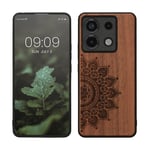 Wooden Case for Xiaomi Redmi Note 13 Pro 5G Poco X6 5G Rising Sun 