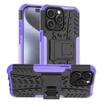 Apple iPhone 15 Pro Max Heavy Duty Case Purple