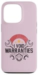 Coque pour iPhone 13 Pro I Void Warranties Funny Sarcastic Mechanic Engine Meme