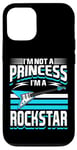 Coque pour iPhone 12/12 Pro Je ne suis pas une princesse, je suis une rockstar, guitariste Rock n Roll