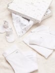 Angel & Rocket Baby Eli Organic Cotton Baby Gift Set, Ecru