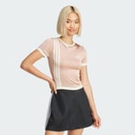 adidas Knitted 3-Stripes Short Tee Women