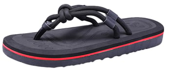 SK Studio Mens Flip Flop Sandal Comfort Casual Thong Sandals Outdoor Style 2 Black B UK 4.5