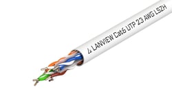 Lanview samlet kabel - 305 m - hvit