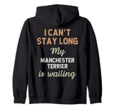 Cute Manchester Terrier Dog Breed Owner Love Puppy Zip Hoodie