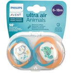 PHILIPS AVENT ultra air Sucette 6-18 Mois Animals (Couleur non sélectionnable) Sucette(S) 2 pc(s)