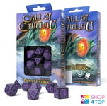 Cthulhu Orient Express Black And Purple Dice Set Rolling Games Q-Workshop New