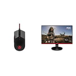 AOC AGON AGM700 Gaming Mouse 16,000 DPI Omron Switches RGB Effects Adjustable DPI weight Gaming CU34G2X 34 Inch WQHD Curved Monitor, 144Hz, 1 ms, AMD FreeSync, Height Adjust, USB Hub