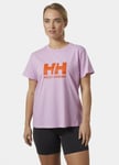 Helly Hansen naisten t-paita HH LOGO, vaaleanpunainen