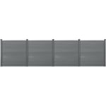 Helloshop26 - Clôture brise vue brise vent bois composite (wpc) 183 x 705 cm gris