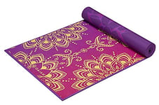 Gaiam Tapis de yoga à motif imprimé de qualité supérieure, réversible, très épais et antidérapant, pour tous les types de pilates et d'entraînement au sol, bouquet royal, 172,7 x 61 x 6 mm (L x l x P)